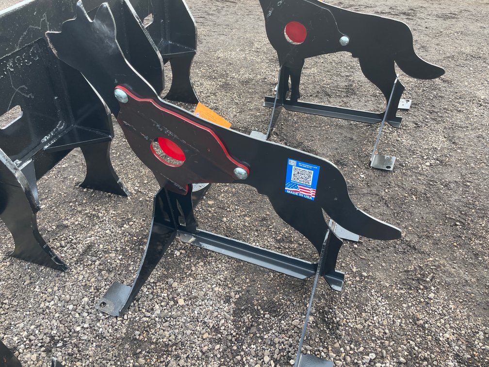 AR500 Steel Coyote Shooting Target with Heart Flapper