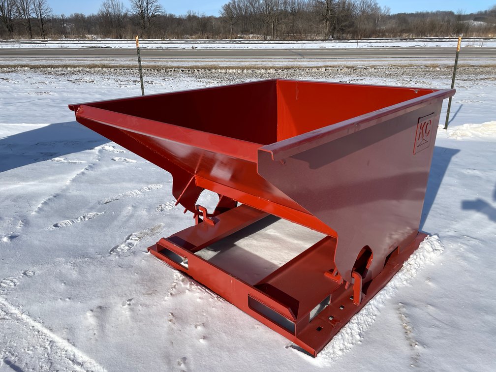 New KC Self Dumping Hopper with Fork Pockets