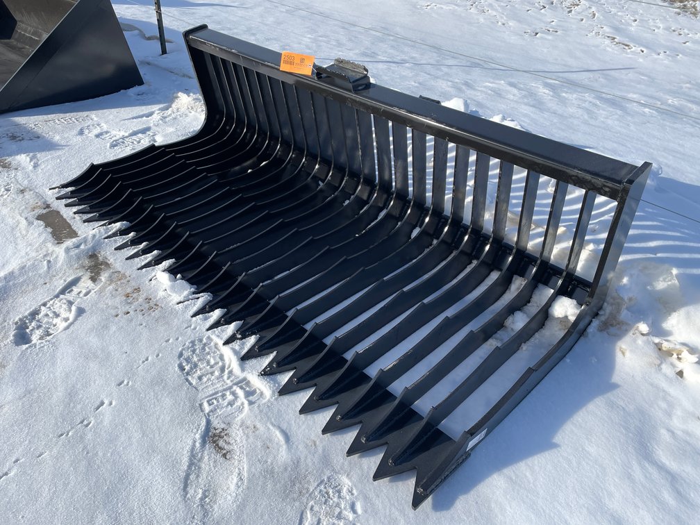 New KC 72" Fine Skeleton Skid Steer Bucket