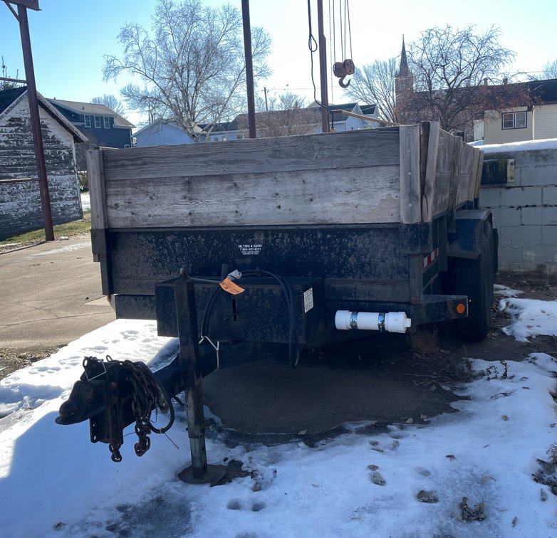 2002 Sand's Welding Inc. 12' Dump Trailer (Has WI Title)