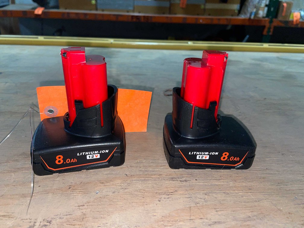 (2) Milwaukee Compatible 12V, 8.0ah Batteries (PR11)