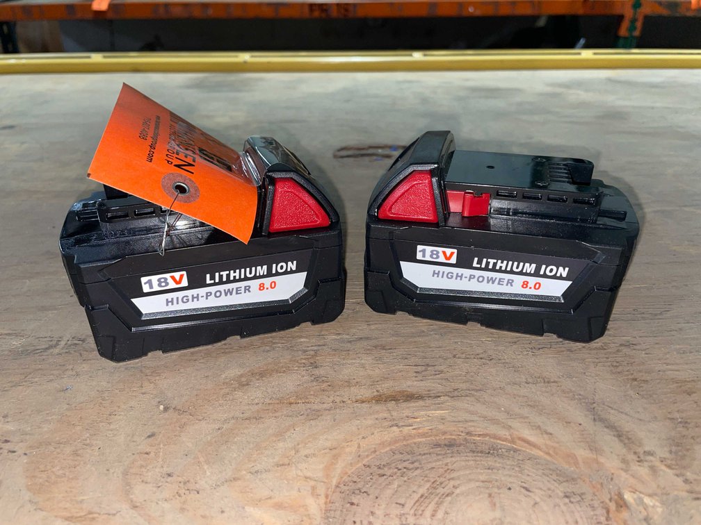 (2) Milwaukee Compatible 18V, 8.0ah Batteries (PR11)
