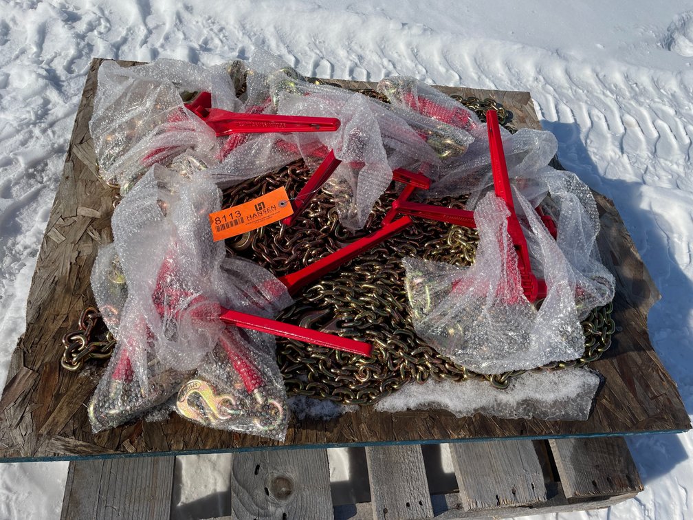 Chains and Ratchet Binders 5400 lbs Set