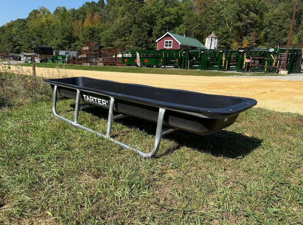 10' Galvanized Poly Bunk Feeders