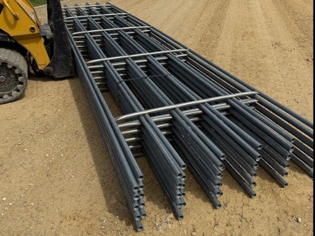 (10) Galvanized Continuous Fence 6 bar