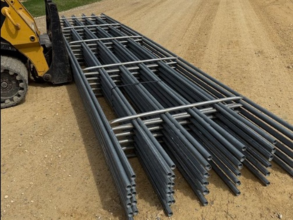 (10) Galvanized Continuous Fence 6 bar