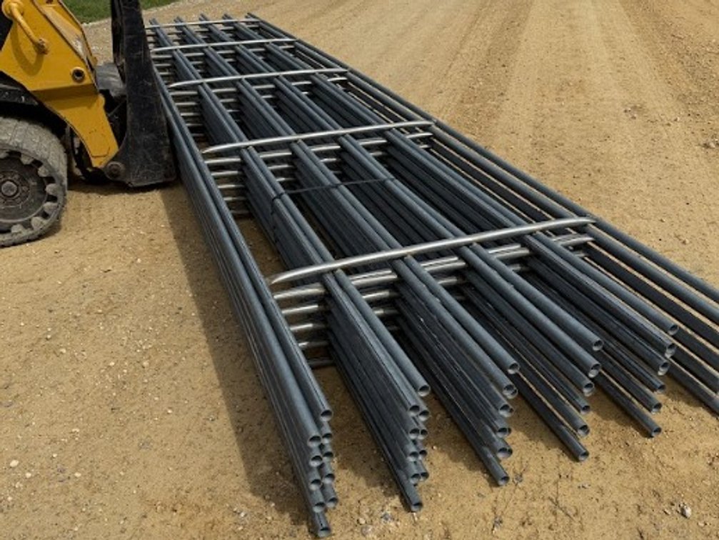(10) Galvanized Continuous Fence 6 bar