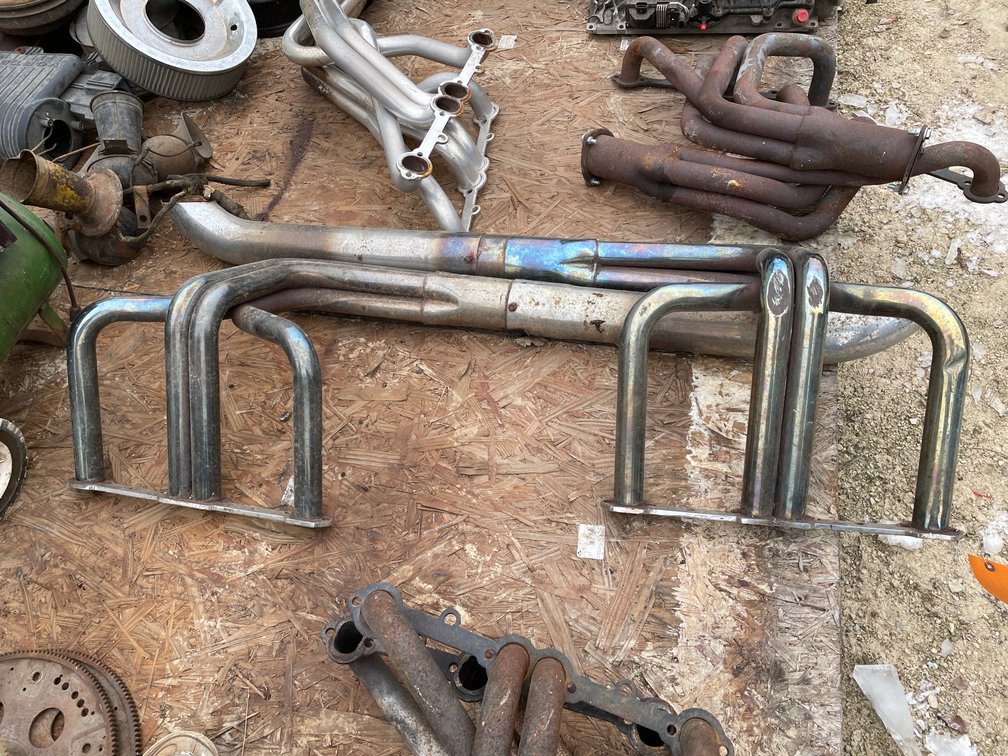 Pair of Stainless Steel Exhaust Downpipes