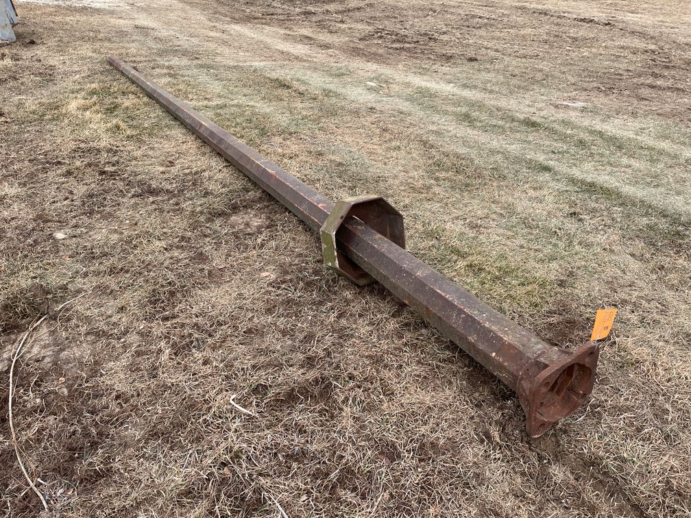 Steel Vintage Gas Station Sign Pole