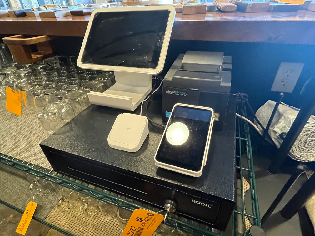 Square POS System with Cash Draw
