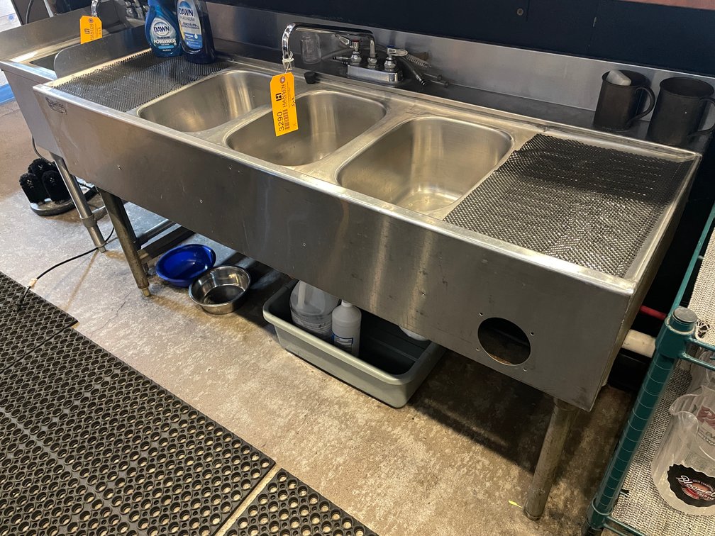 3-Tub Stainless Steel Sink