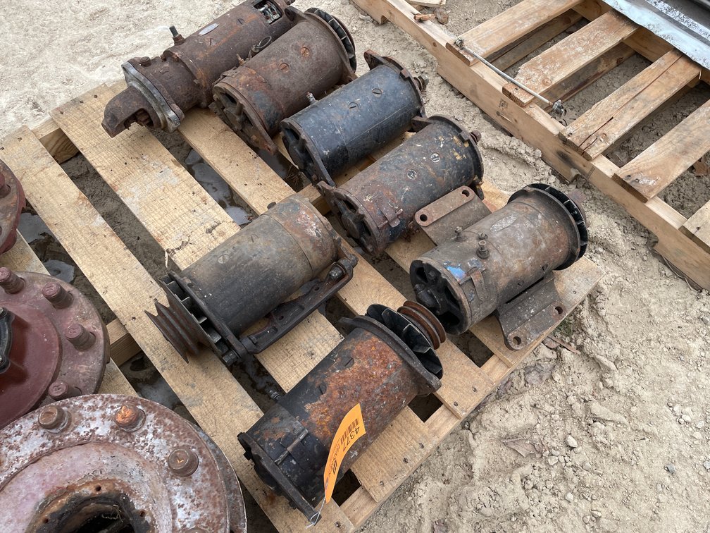 (6) Vintage Mack Generators and (1) Starter