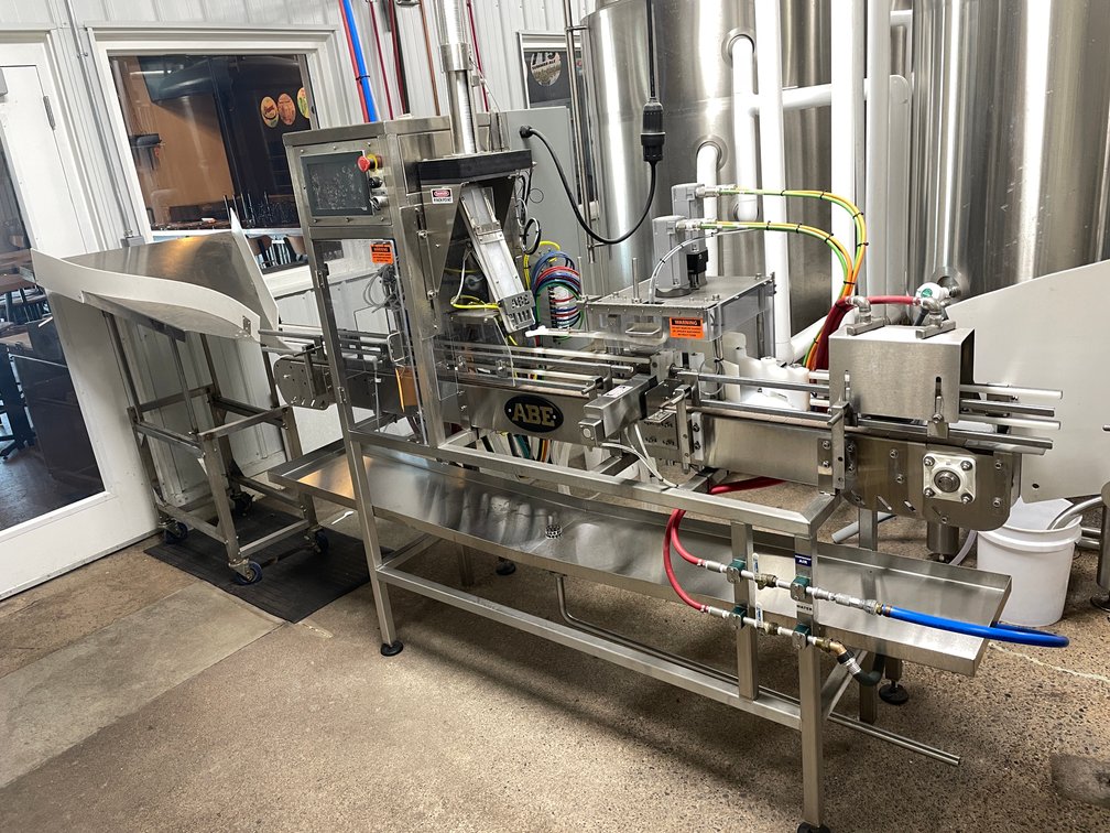 ABE CraftCan 15 Canning Line and Filler Chute