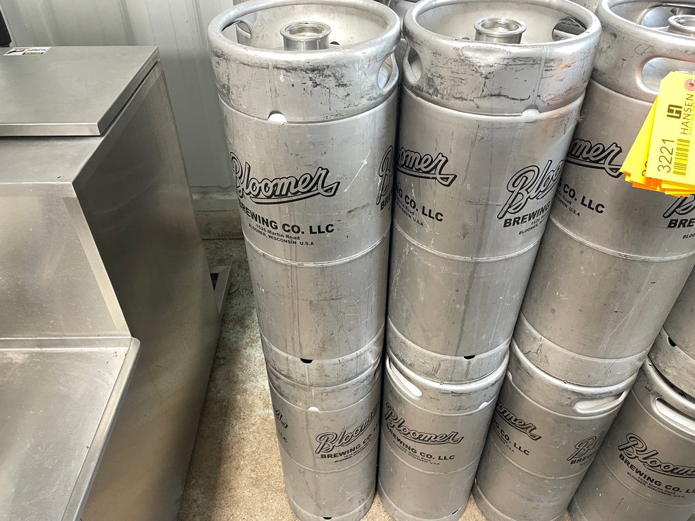(10) Stainless Steel 1/6 Barrel Kegs