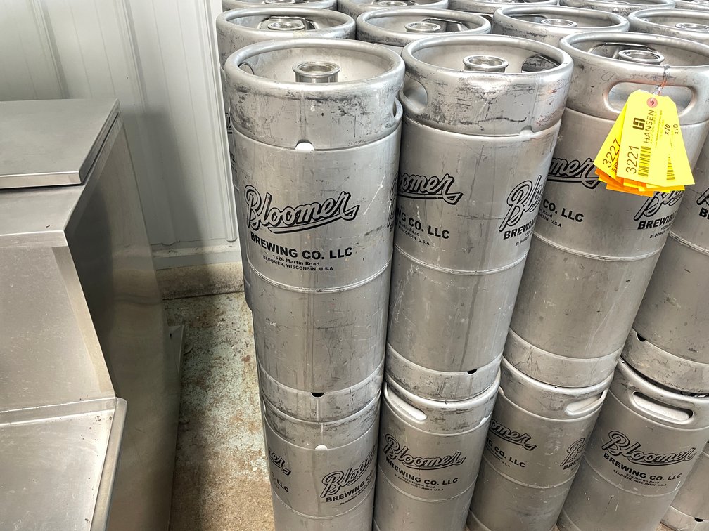 (10) Stainless Steel 1/6 Barrel Kegs