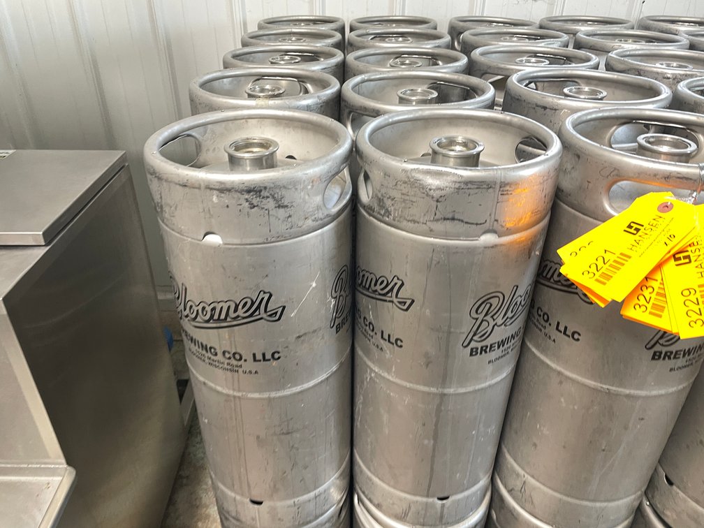 (10) Stainless Steel 1/6 Barrel Kegs