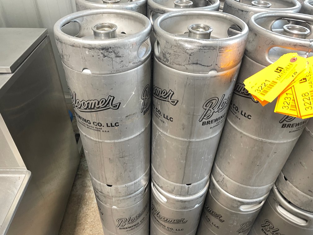 (10) Stainless Steel 1/6 Barrel Kegs