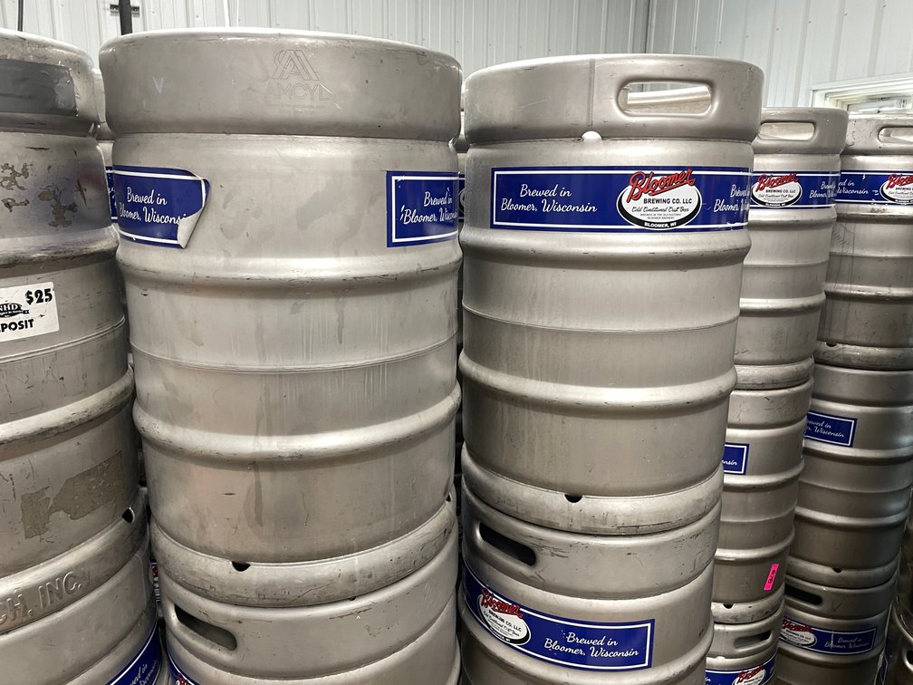 (6) Stainless Steel 1/2 Barrel Kegs