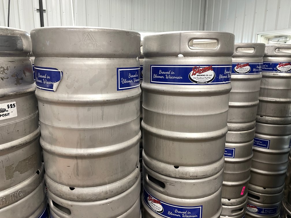 (6) Stainless Steel 1/2 Barrel Kegs