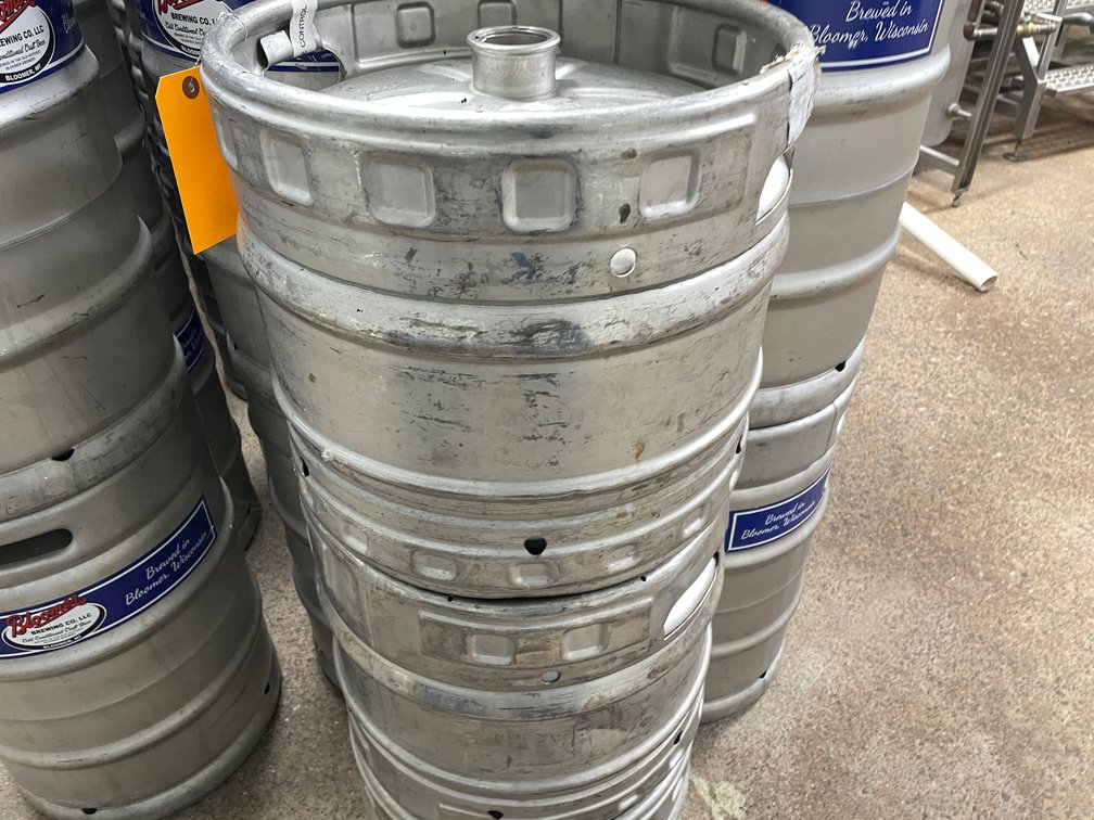 (3) Stainless Steel 1/4 Barrel Kegs
