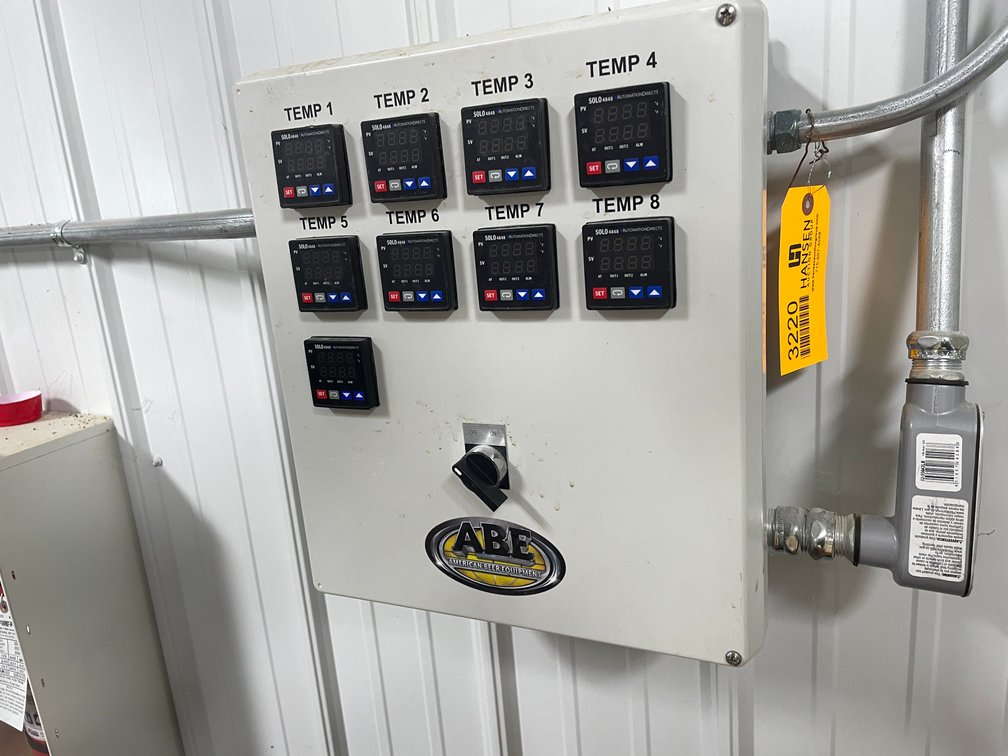 ABE 8 Unit Glycol Chiller Control Panel