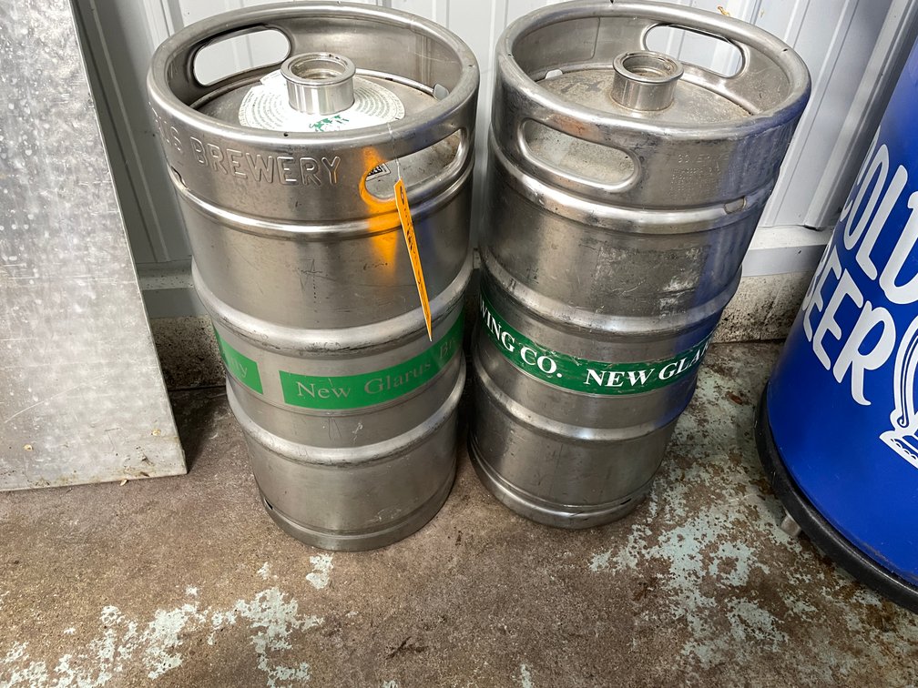 (2) Stainless Steel 1/4 Barrel Kegs
