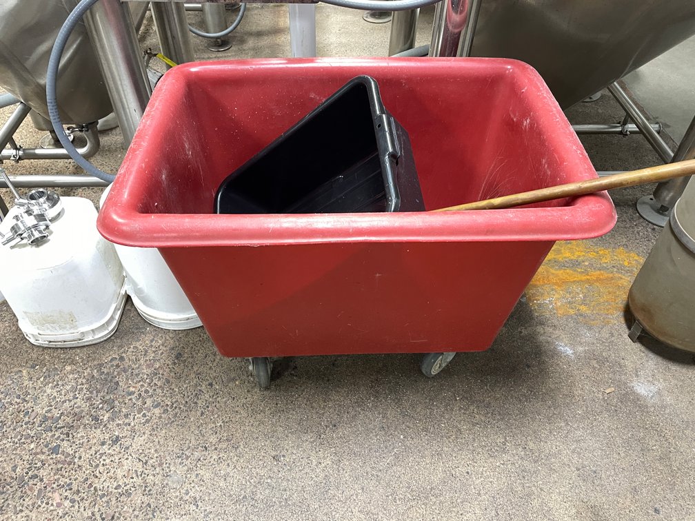 Rolling Utility Bin, Bus Tub and Copper Section