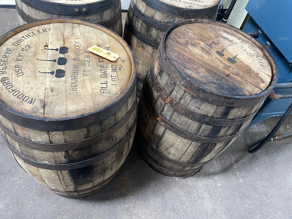 (2) Wood Bourbon Whiskey Barrel Kegs