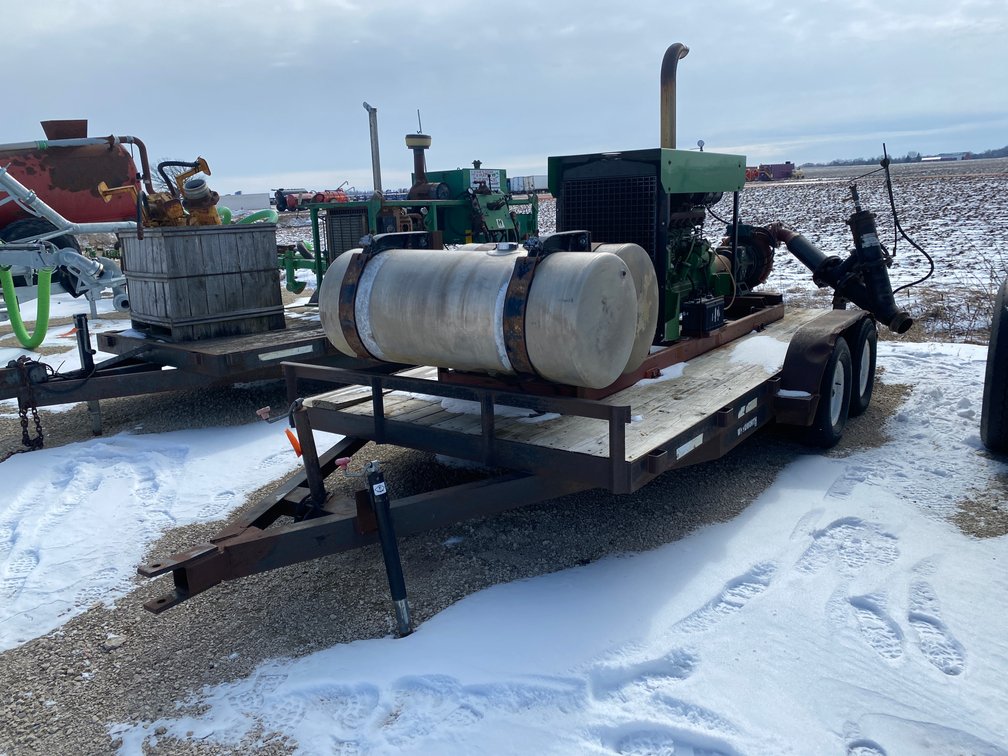 John Deere Powered Booster Pump Trailer (Chilton, WI)