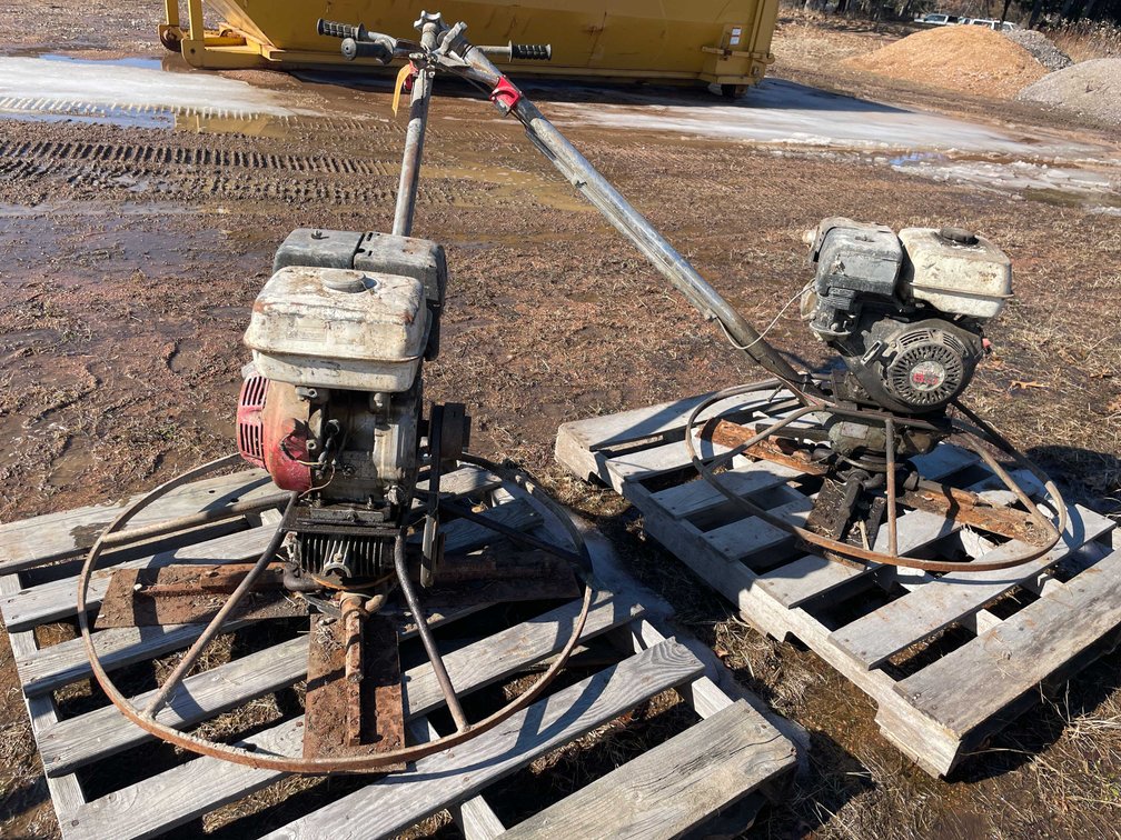 (2) Walk Behind Power Trowels
