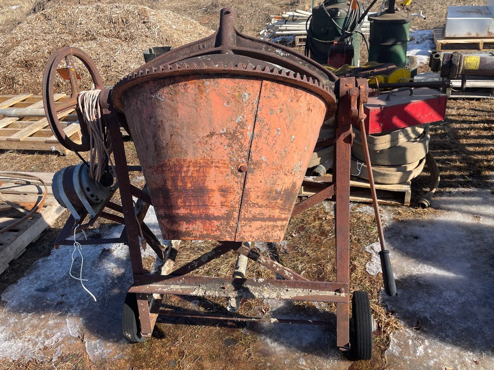 Vintage Portable Cement Mixer
