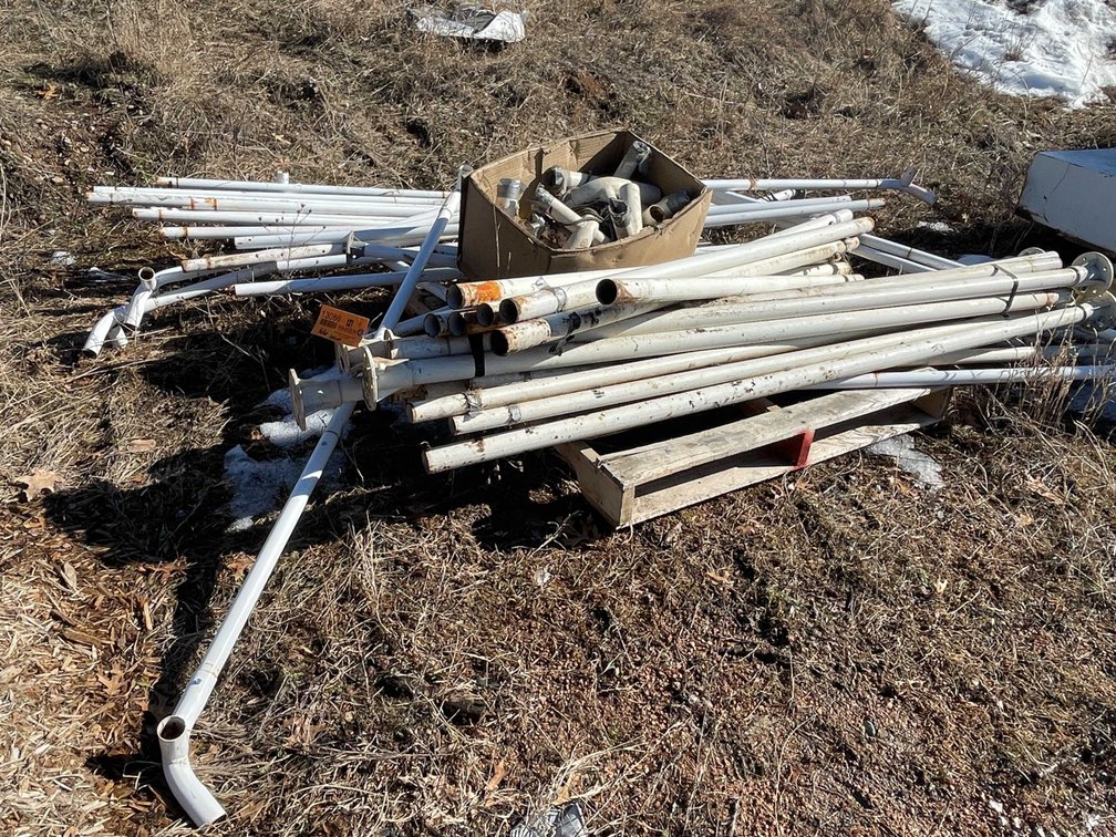 Pallet of Metal Poles