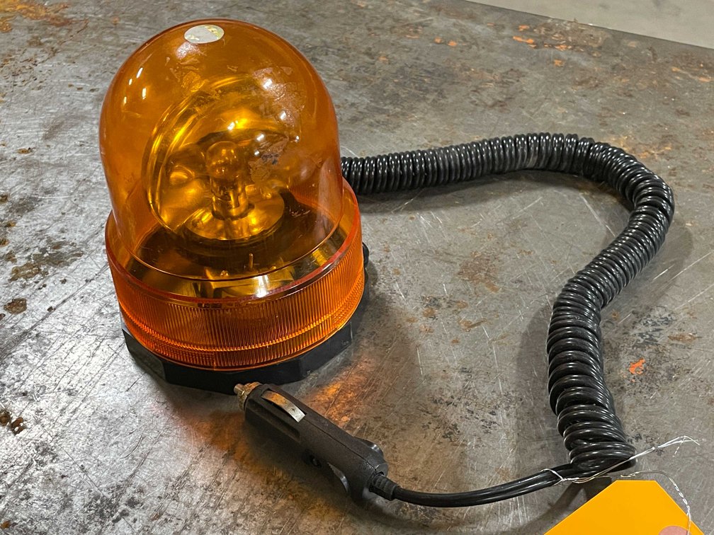 Vintage 12 Volt Rooftop Amber Rotating Emergency Light (PR10)