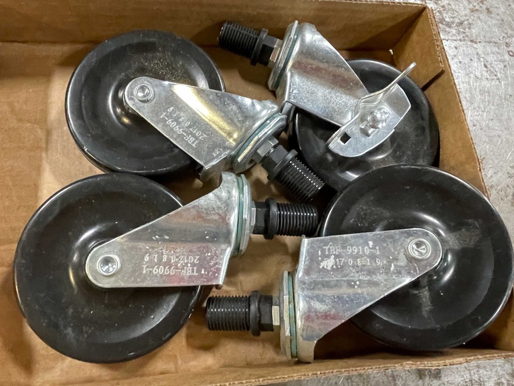 Heavy Duty 4" Hard Rubber Casters Set Of (4) (PR10)