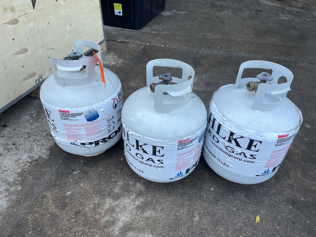 (3) Propane Tanks