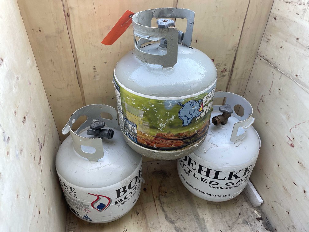 (3) Propane Tanks