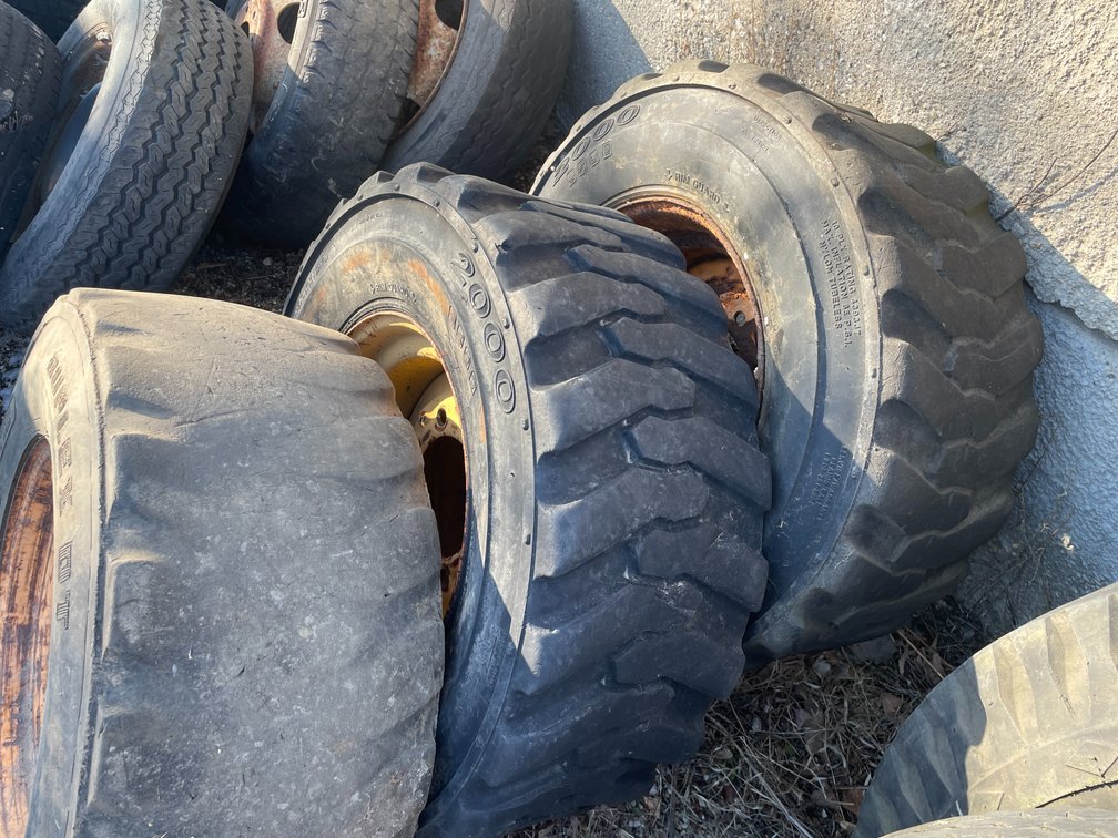 (3) Skidsteer Tires on 8-Bolt Rims