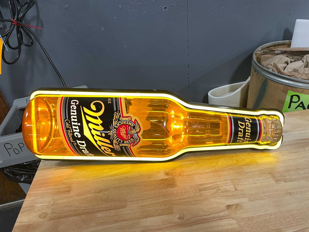 Miller Genuine Draft Bottle Neon Sign
