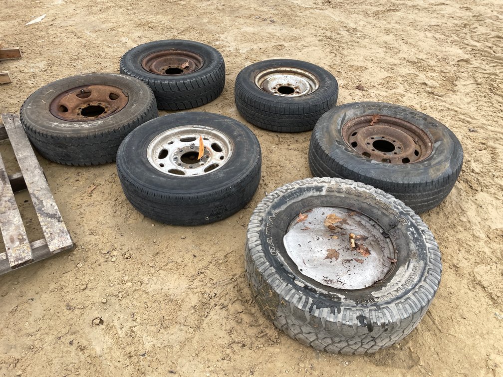 (6) Spare Rims and Tires