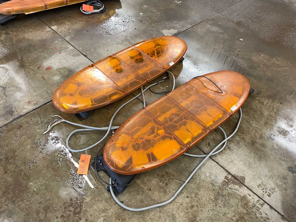 (2) Orange Beacon Lights (Denmark, WI)