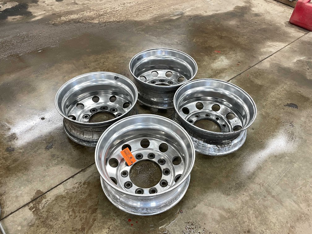 (4) Aluminum Semi Truck Rims (Denmark, WI)