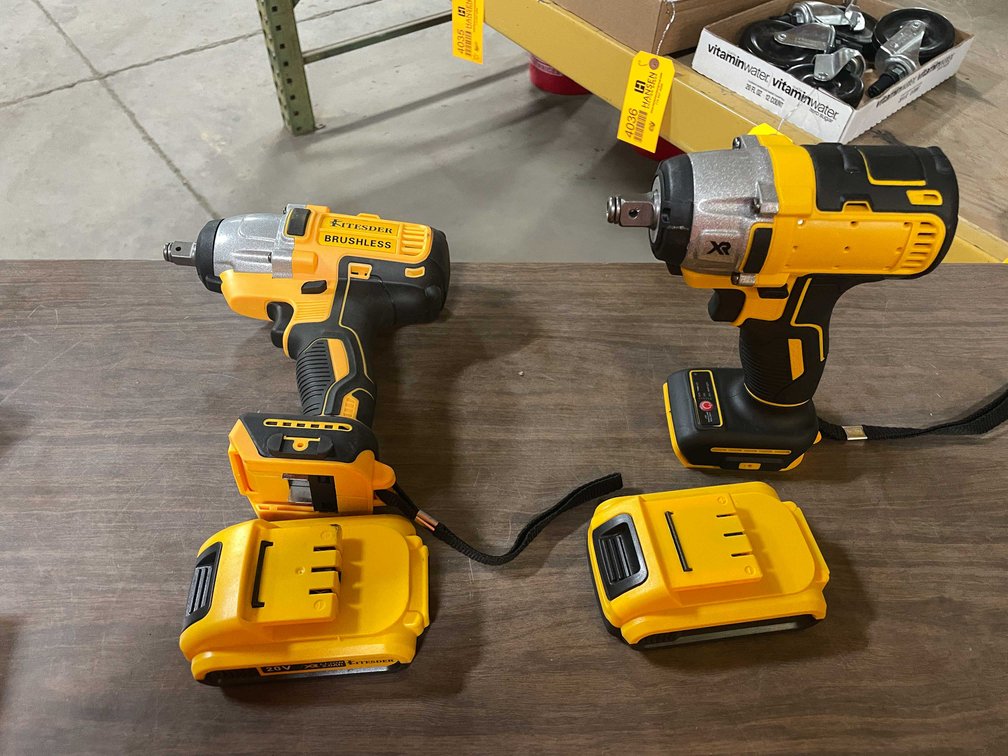 (2) 20 Volt, 1/2" Cordless Impacts With  Batteries (PR11)