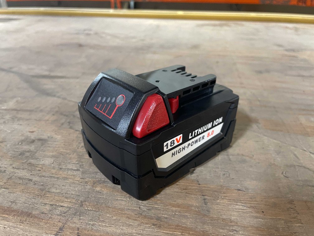 (1) Milwaukee Compatible 18 volt 8.0ah Battery (PR12)