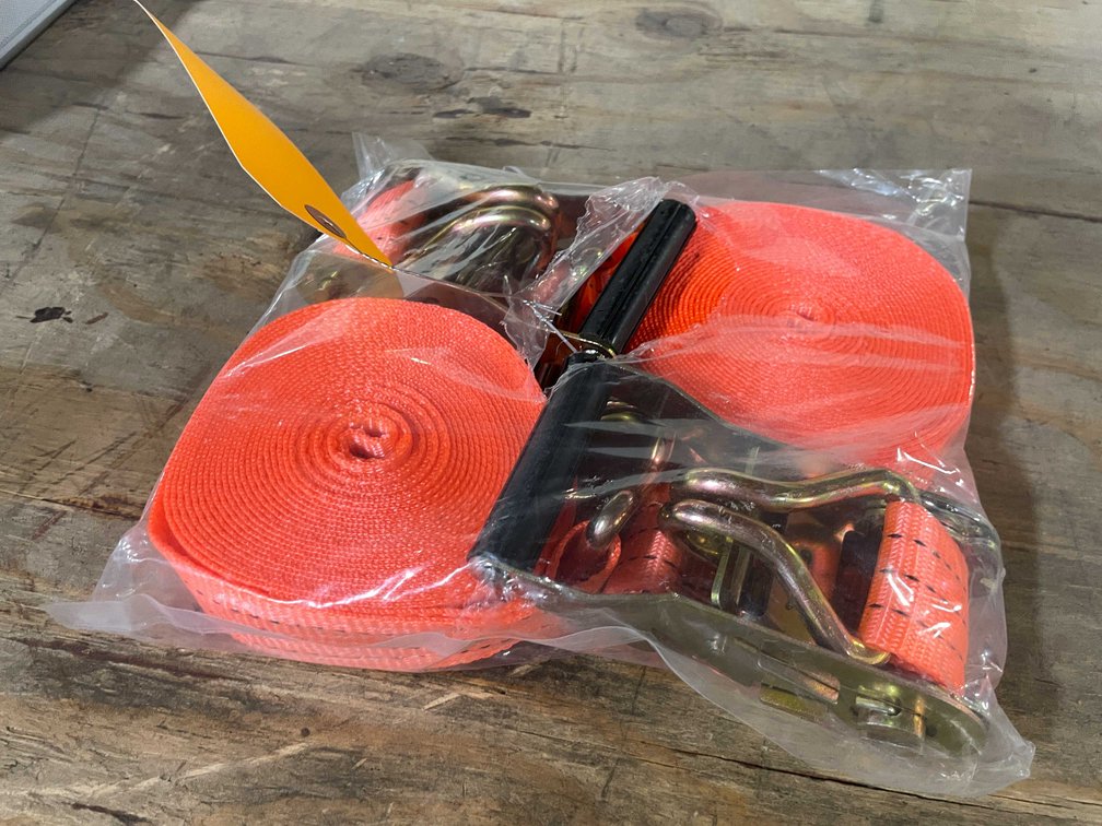 (2) Ratchet Straps, 1-1/2" Wide x 15' Long (PR12)