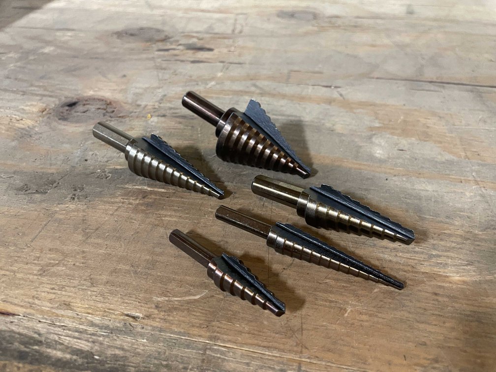 Set of 5 Step Drills In Metal Case (PR12)