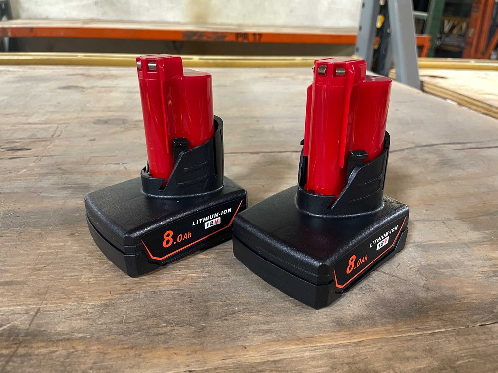 (2) Milwaukee Compatible 12 Volt 8.0ah Batteries (PR12)