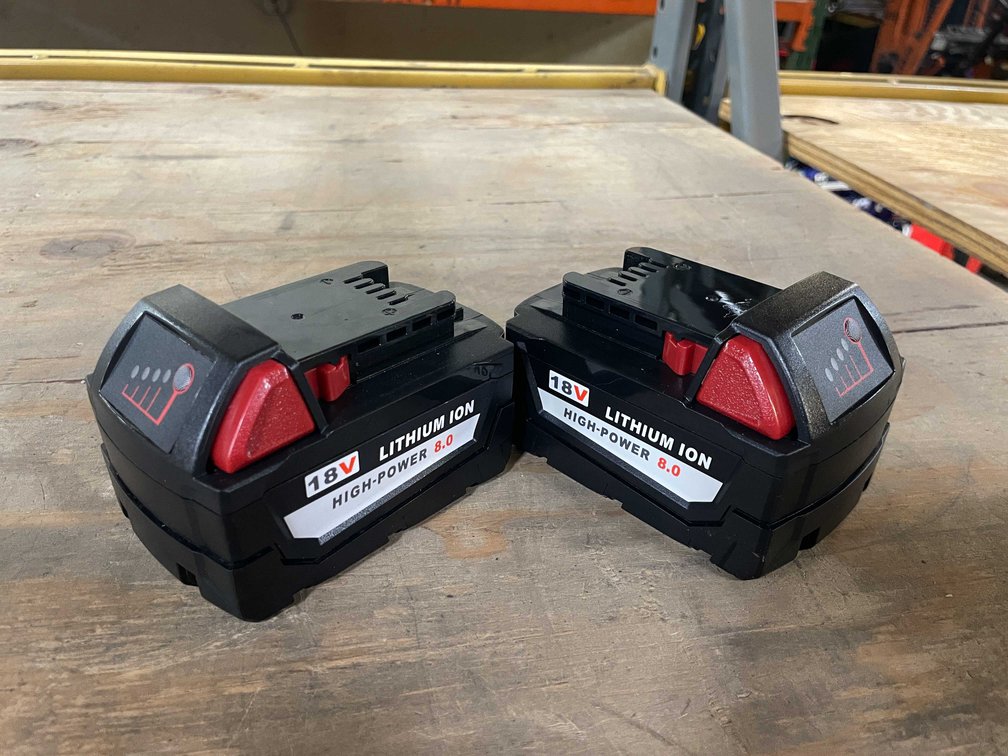 (2) Milwaukee Compatible 18 Volt 8.0ah Batteries (PR12)