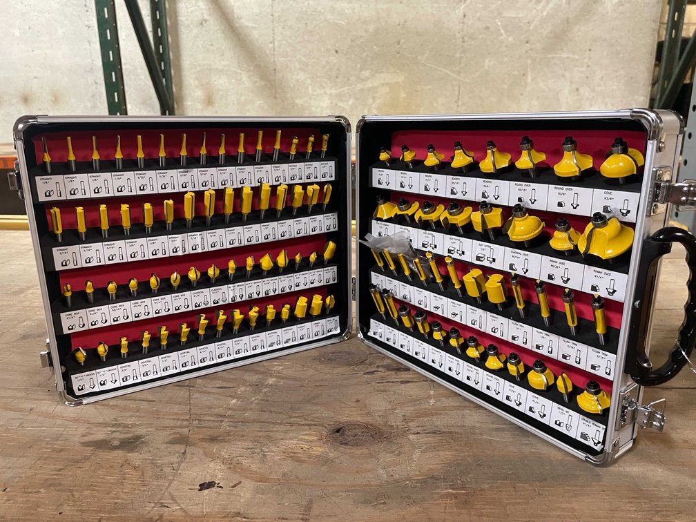 100 Piece Router Bit Set in Carrying Case (PR12)