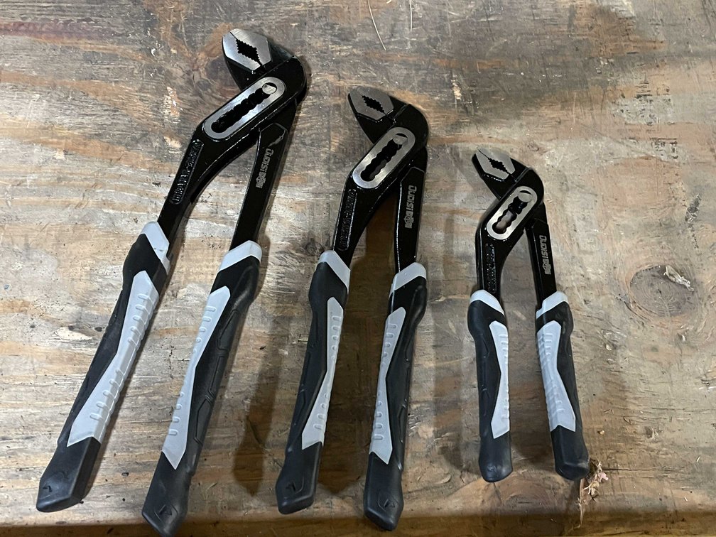 Lot of (3) Knipex Style Adjustable Pliers (PR12)