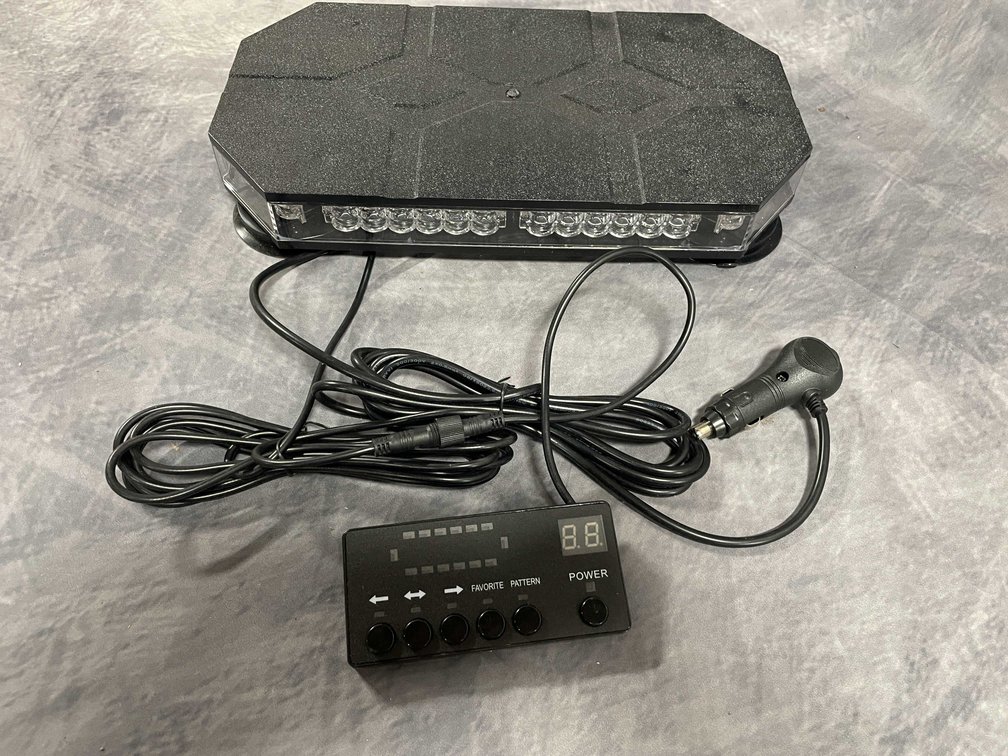 Amber LED Strobe Light, 12vdc (T6)